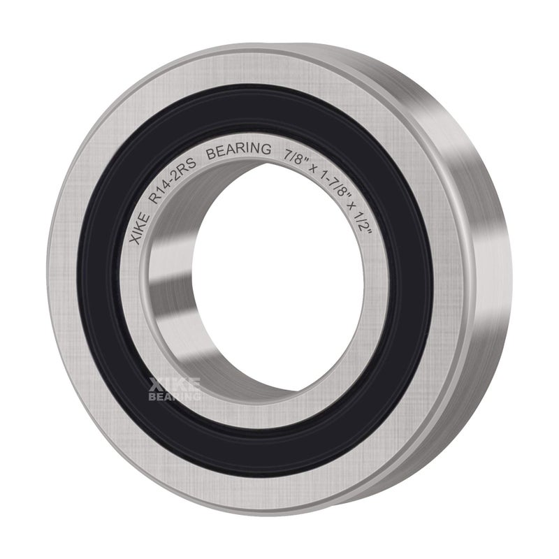 XiKe 4 Pcs R14-2RS Double Rubber Seal Bearings 7/8"" x 1-7/8"" x 1/2"", Pre-Lubricated and Stable Performance and Cost Effective, Deep Groove Ball Bearings. - Image 4